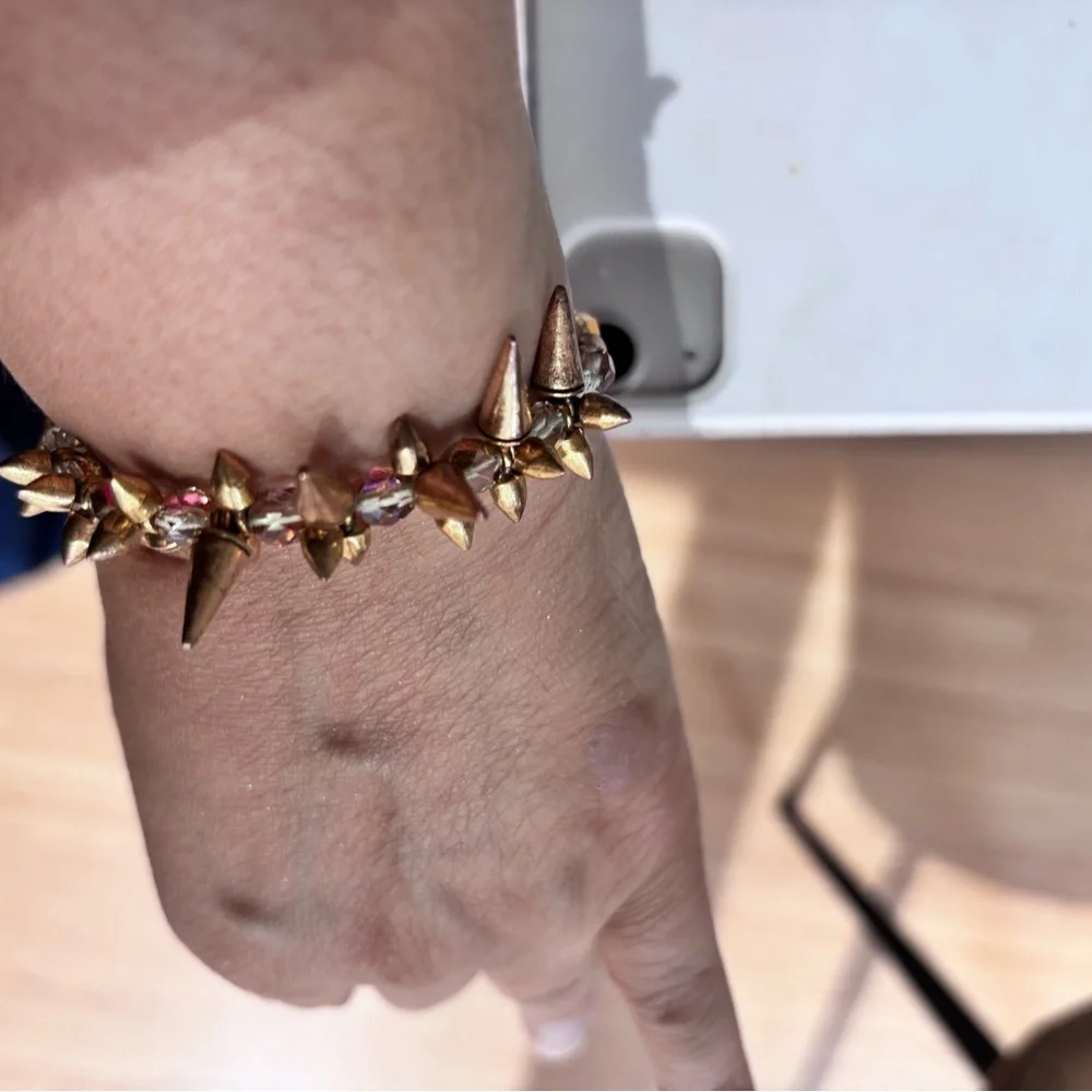 Alex and ani Gold Spike Bracelet